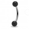 Piercing pour arcade acry 08 - UV boules noires