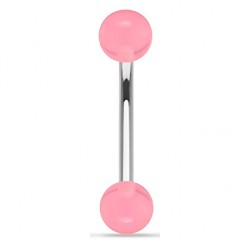 Piercing pour arcade acry 08 - UV boules roses
