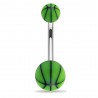 Piercing nombril UV 41 - Ballon de basket vert-pomme