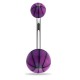 Piercing nombril UV 41 - Ballon de basket lilas