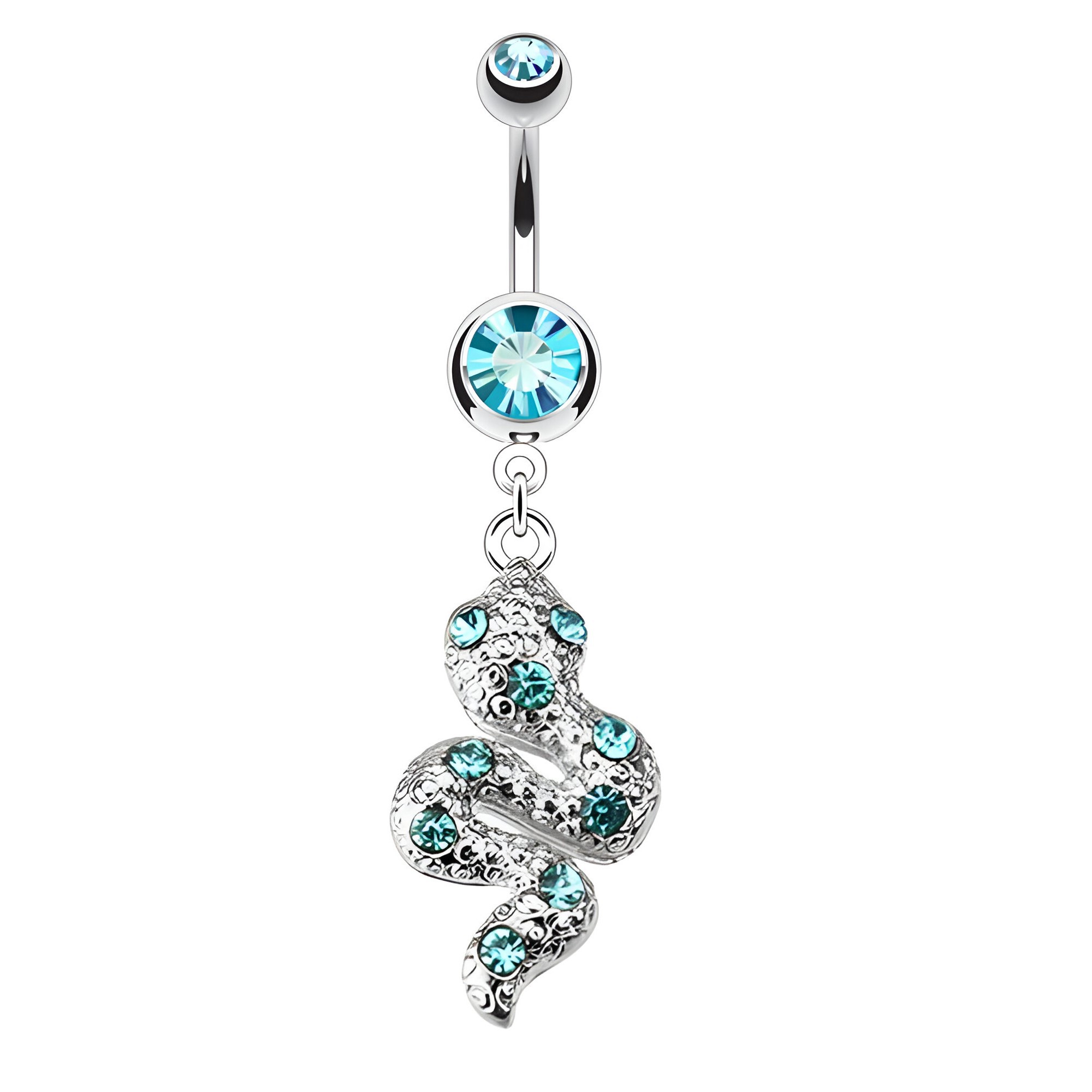 Piercing nombril papillon strass chaine