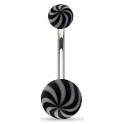 Piercing nombril UV 20 - Hypnose noir