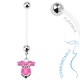 Piercing nombril grossesse 14 - Gigoteuse rose