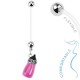 Piercing nombril grossesse 08 - Biberon rose et noir