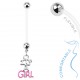 Piercing nombril grossesse 02 - It's a girl rose
