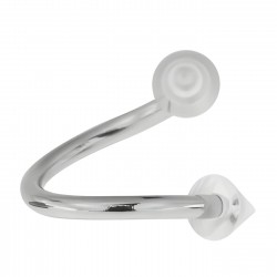 Piercing spirale 02 - UV deux pointes transparentes