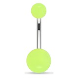Piercing nombril UV 17 - Fluorescent vert-pomme