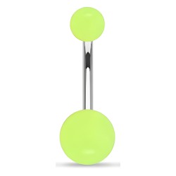 Piercing nombril UV 17 - Fluorescent vert-pomme