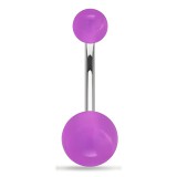 Piercing nombril UV 17 - Fluorescent lilas