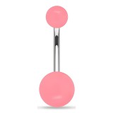 Piercing nombril UV 17 - Fluorescent rose