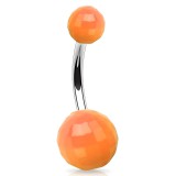 Piercing nombril UV 106 - Disco néon orange