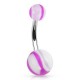 Piercing nombril UV 113 - Vagues lilas