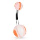 Piercing nombril UV 113 - Vagues oranges