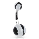 Piercing nombril UV 113 - Vagues noires