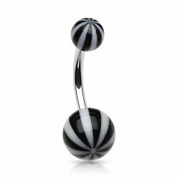 Piercing nombril UV 06 - Beach-Ball noir