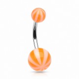 Piercing nombril UV 06 - Beach-Ball orange
