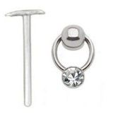 Piercing nez pliable 0.5mm 57 - Esclave strass