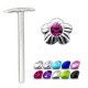 Piercing nez pliable 0.5mm 58 - Fleur avec strass