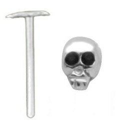 Piercing nez pliable 0.5mm 63 - Tête de mort