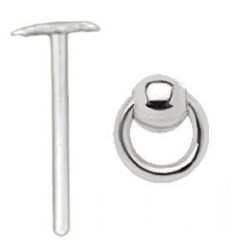 Piercing nez pliable 0.5mm 69 - Boule et esclave
