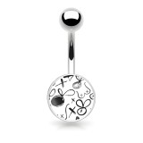 Piercing nombril logo Playboy dessins d'enfants