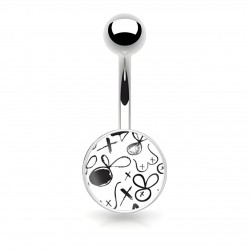 Piercing nombril logo Playboy dessins d'enfants