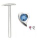 Piercing nez pliable 0.5mm 76 - Coeur courbe