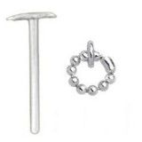 Piercing nez pliable 0.5mm 78 - Esclave perles avec anneau