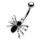 Piercing nombril petite araignée noire (86)