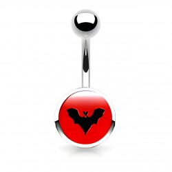 Piercing nombrils logo 04 - Chauve -souris