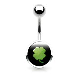Piercing nombrils logo 07 - Trèfle à quatre feuilles
