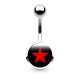 Piercing nombril logo 28 - Etoile rouge