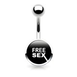 Piercing nombril logo 09 - FREE SEX