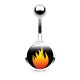 Piercing nombril logo flamme central (12)