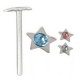 Piercing nez pliable 0.5mm 84 - étoile strass