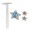 Piercing nez pliable 0.5mm 84 - étoile strass
