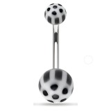 Piercing nombril UV 46 - Panda noir