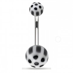 Piercing nombril UV 46 - Panda noir