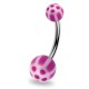 Piercing nombril UV 46 - Panda lilas