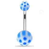 Piercing nombril UV 46 - Panda bleu