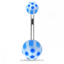 Piercing nombril UV 46 - Panda bleu