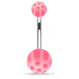 Piercing nombril UV 46 - Panda rose