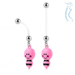 Piercing nombril grossesse 33 - Petite abeille rose