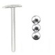 Piercing nez pliable 0.5mm 87 - Trois billes