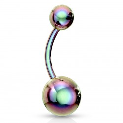 Banane 21 - Plaqué-titane rainbow double boule