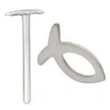 Piercing nez pliable 0.5mm 89 - Poisson creux