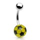 Piercing nombril UV 57 - Ballon de football jaune