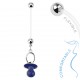 Piercing nombril grossesse 50 - Tétine bleue