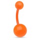 Piercing nombril UV 08 - Flexible unicolore orange