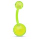 Piercing nombril UV 08 - Flexible unicolore vert-pomme